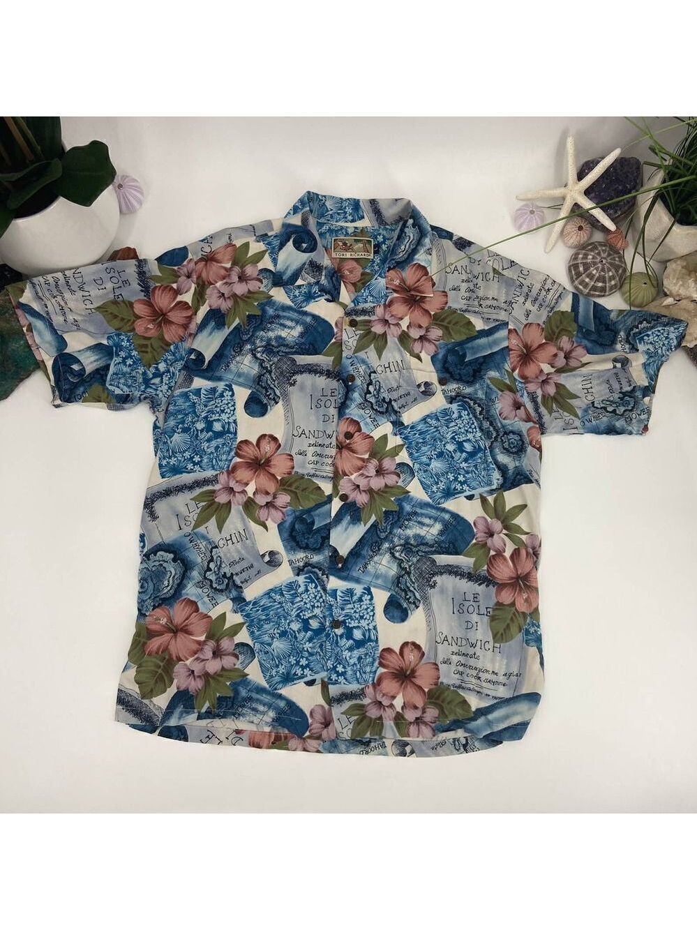 Vintage Hawaiian Aloha Shirt Tori Richard